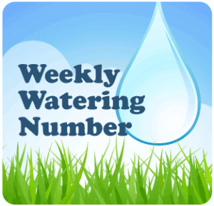 weekly watering numbers